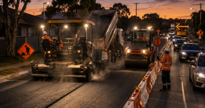 Traffic Management for Asphalt and Road Resurfacing Works in Adelaide